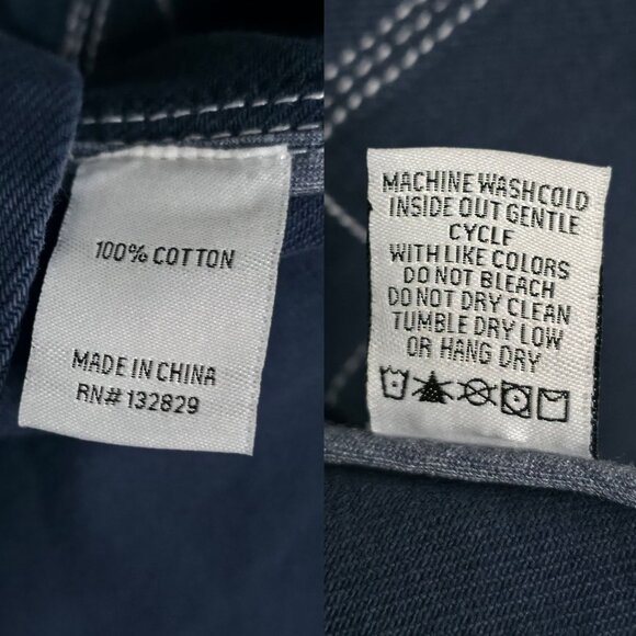 Helsa Denim Overshirt in Navy Oversized Jacket‎ Size XS/S - Picture 8 of 11